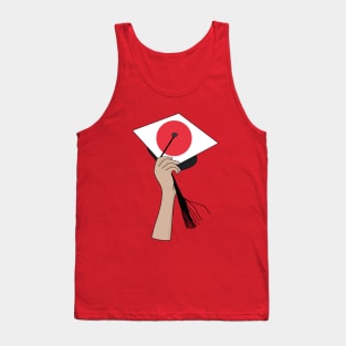 Holding the Square Academic Cap Japan Tank Top